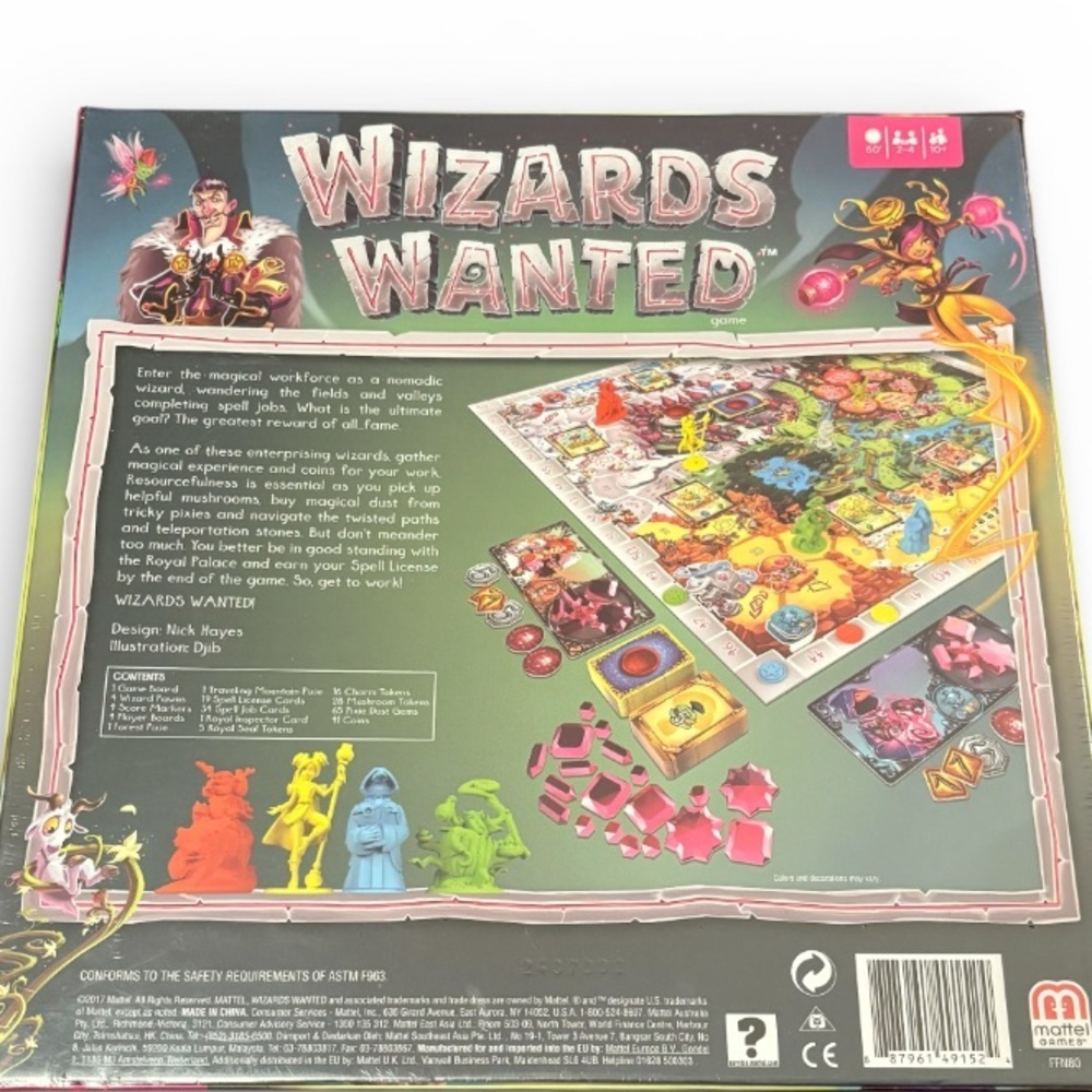 Wizards Wanted Mattel Board Game New - Picture 4 of 4